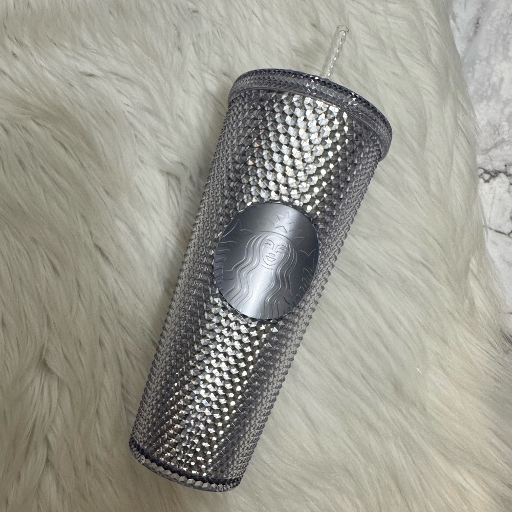 STARBUCKS NWT 2019 Holiday Season Bling Platinum Cold Cup